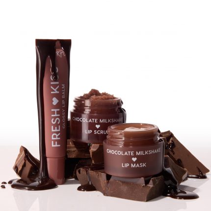 Fresh Kiss Lip Scrub, Mask + Balm Set Triple Chocolate